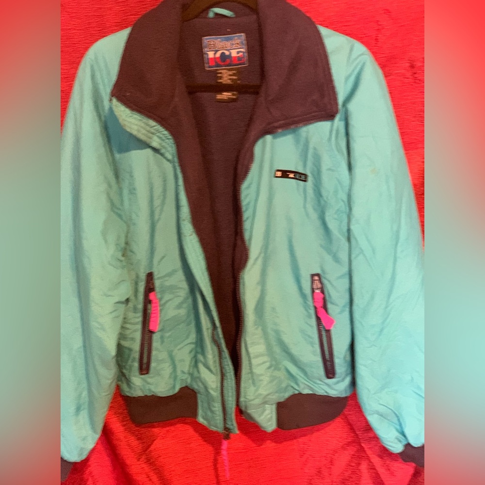 Teal blue Ski jacket/bomber jacket by Black Ice.